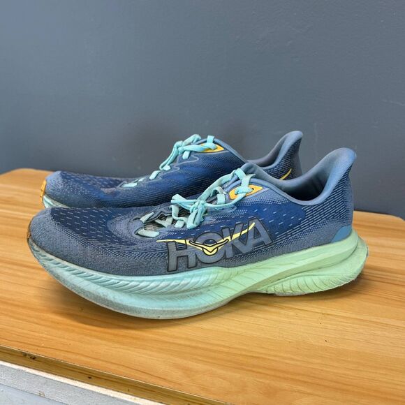 Hoka One One MACH 6 Running Sneakers Men's Size 9D Multicolor 1147790-DDW - Picture 7 of 13